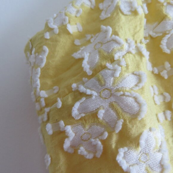 ANTHROPOLOGIE MAEVE Rhonda Textured Midi Dress in Yellow Floral Boho Size US 6 - Picture 6 of 15